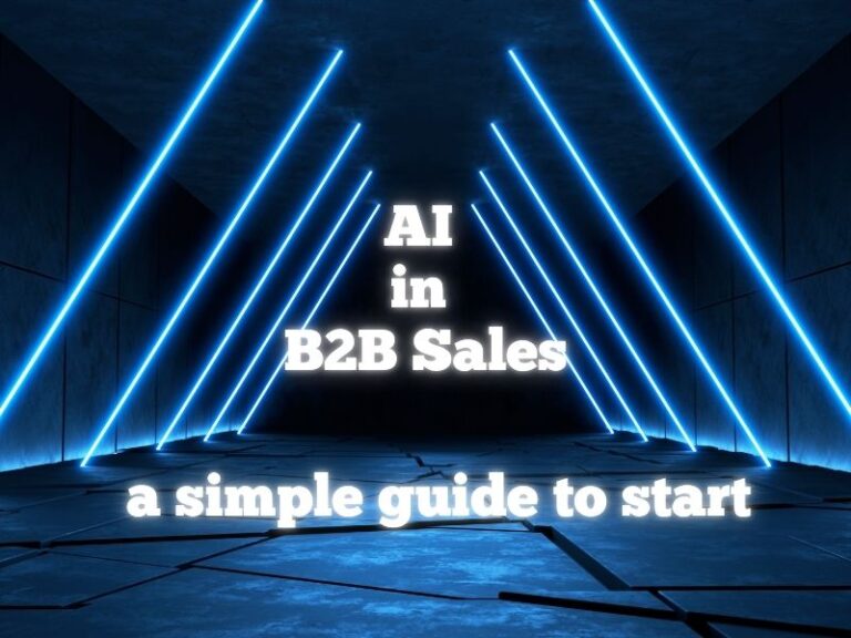 SalesMindOnline Ai in B2B Sales - a simple guide